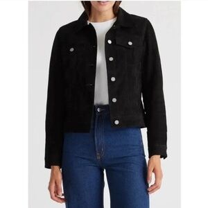 Quince Black suede Jacket